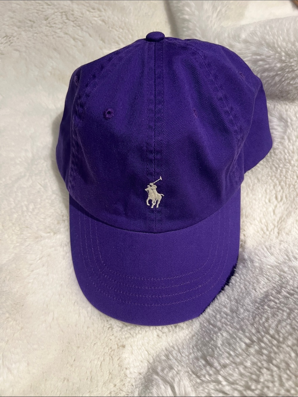 Ralph Lauren Purple Polo Player Baseball Cap